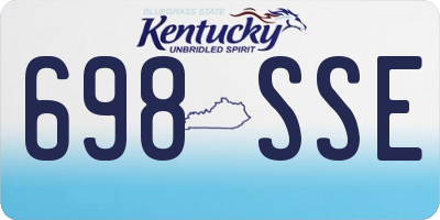 KY license plate 698SSE