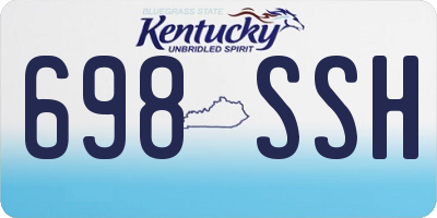 KY license plate 698SSH