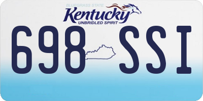 KY license plate 698SSI