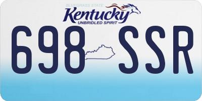 KY license plate 698SSR
