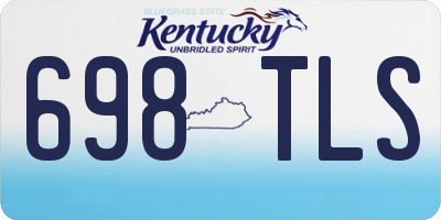 KY license plate 698TLS