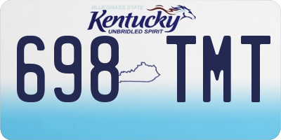 KY license plate 698TMT