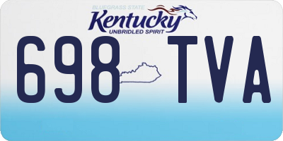 KY license plate 698TVA