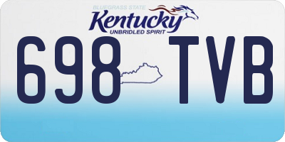 KY license plate 698TVB