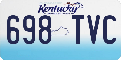 KY license plate 698TVC