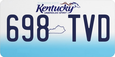 KY license plate 698TVD