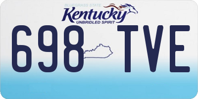 KY license plate 698TVE