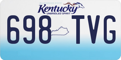 KY license plate 698TVG