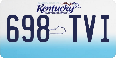 KY license plate 698TVI
