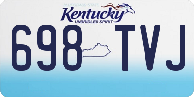 KY license plate 698TVJ