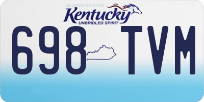 KY license plate 698TVM