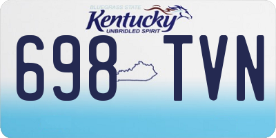 KY license plate 698TVN