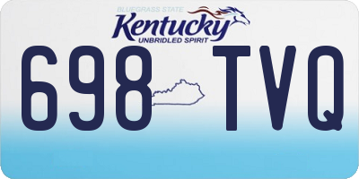 KY license plate 698TVQ