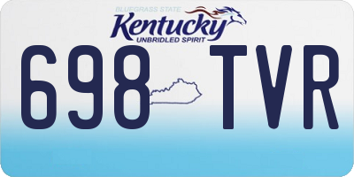 KY license plate 698TVR