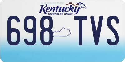 KY license plate 698TVS