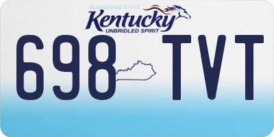 KY license plate 698TVT