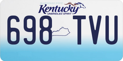 KY license plate 698TVU