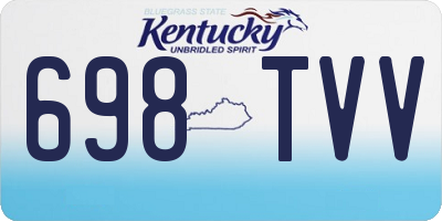 KY license plate 698TVV