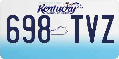 KY license plate 698TVZ