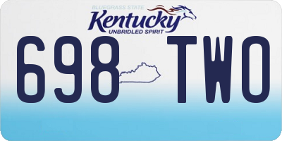 KY license plate 698TWO