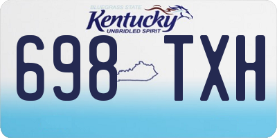 KY license plate 698TXH