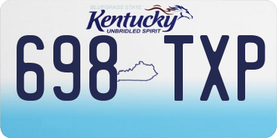 KY license plate 698TXP