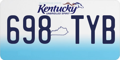 KY license plate 698TYB