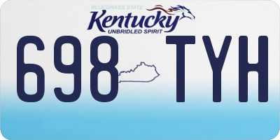 KY license plate 698TYH