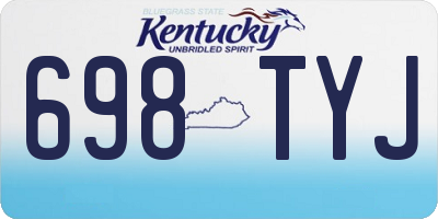 KY license plate 698TYJ