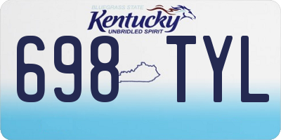 KY license plate 698TYL