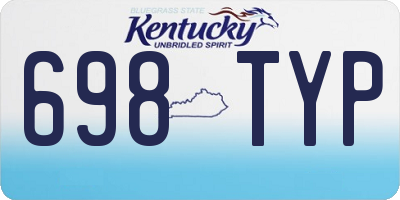 KY license plate 698TYP