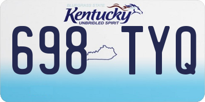 KY license plate 698TYQ