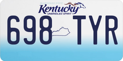 KY license plate 698TYR