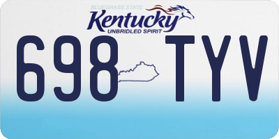 KY license plate 698TYV