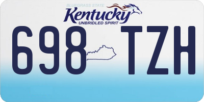 KY license plate 698TZH