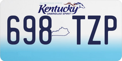 KY license plate 698TZP