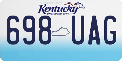 KY license plate 698UAG
