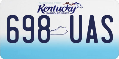 KY license plate 698UAS