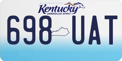 KY license plate 698UAT