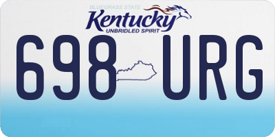 KY license plate 698URG