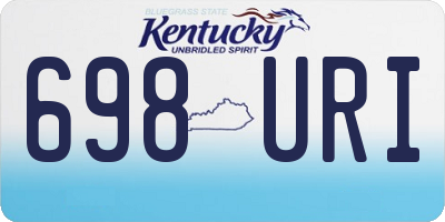 KY license plate 698URI