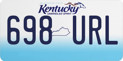 KY license plate 698URL