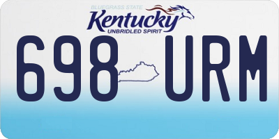 KY license plate 698URM