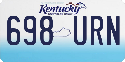 KY license plate 698URN