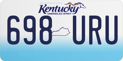 KY license plate 698URU