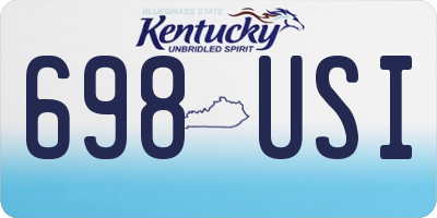 KY license plate 698USI