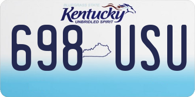 KY license plate 698USU