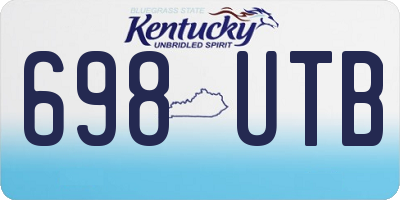 KY license plate 698UTB