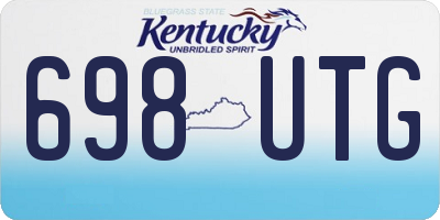 KY license plate 698UTG