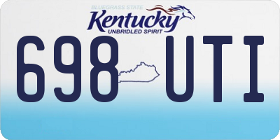 KY license plate 698UTI